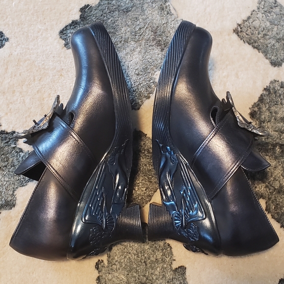 Rare Fluevog Mission Engle Leather Shoes - Picture 5 of 6